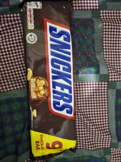 Snickers chocolate 9 bars UK made