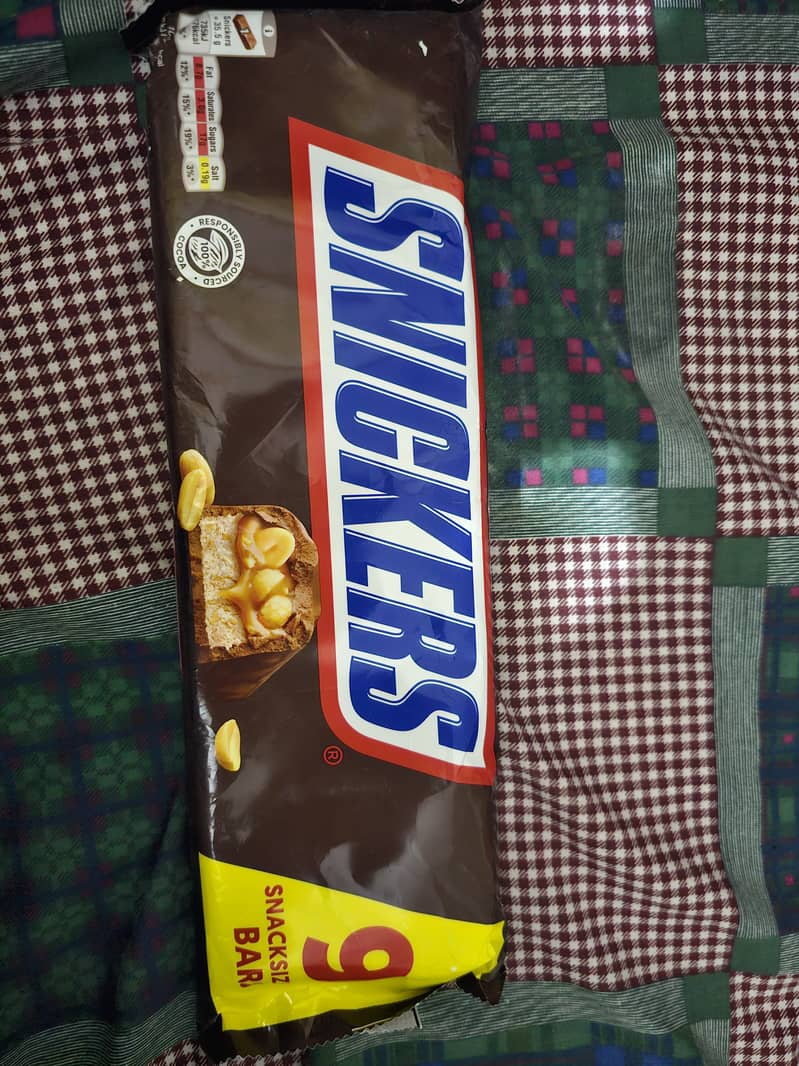 Snickers chocolate 9 bars UK imported brand 0