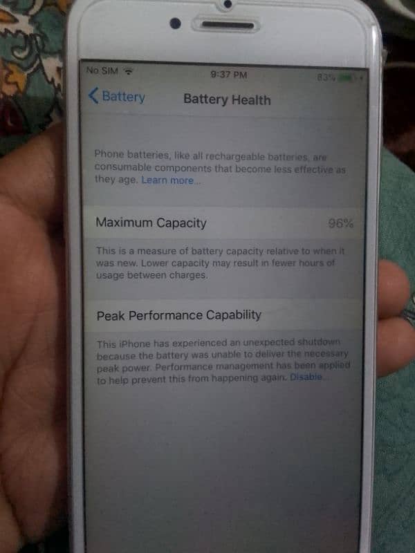 iphone 6 mobile a gb 128 battery health 96 full saf condition _non pta 0