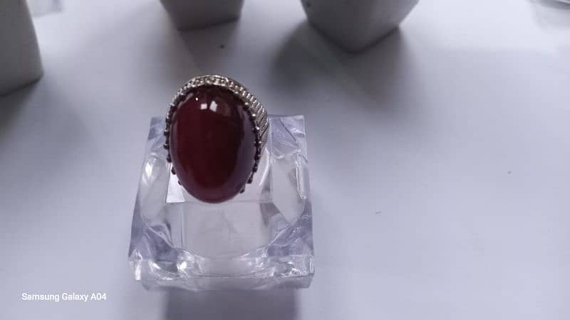 natural Irani aqeeq ring 0