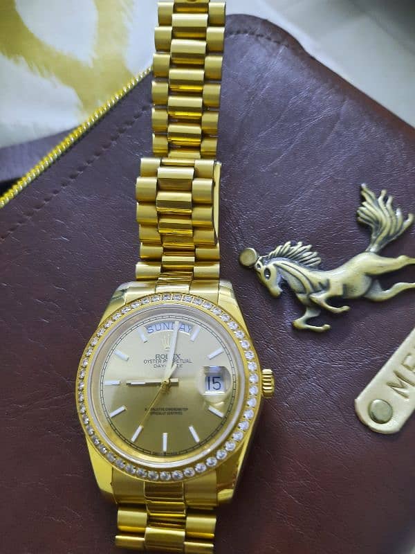 Rolex golden watch 1