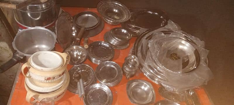 Silver and Steel Pottery ready for sale by weight. 03005276394 9