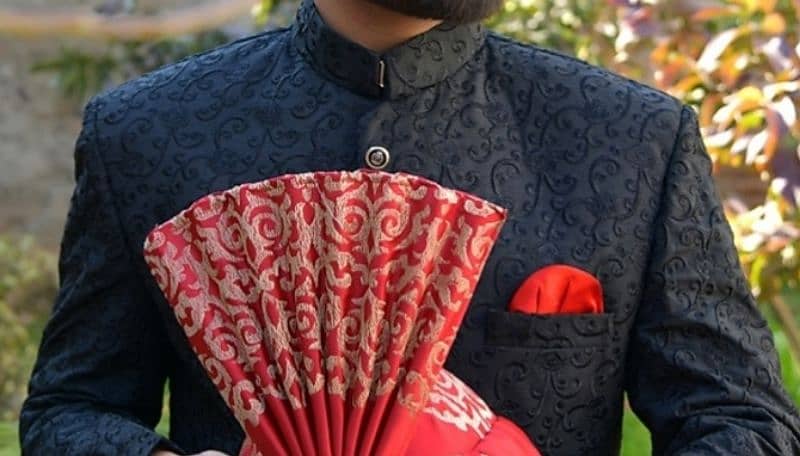 Sherwani (Black Embroidered) 0