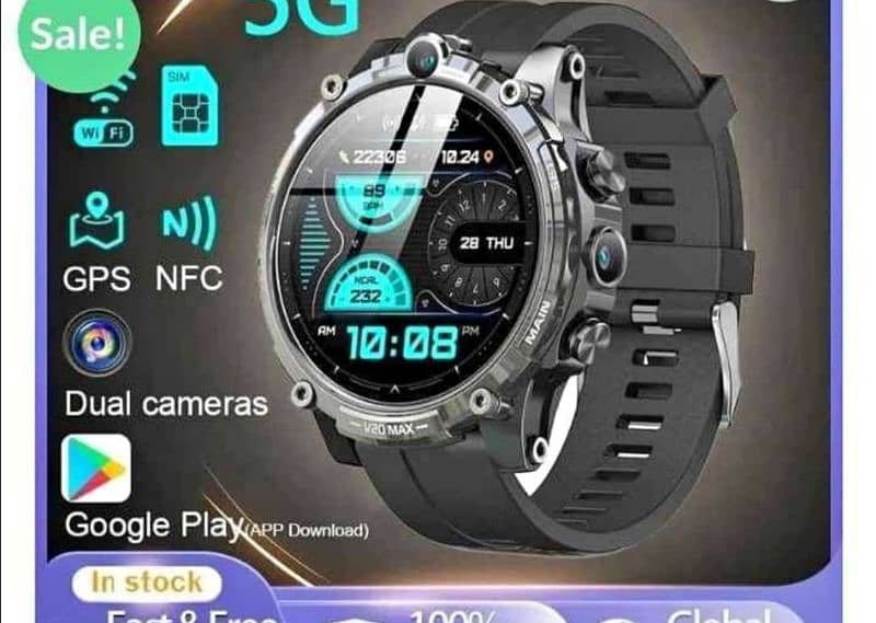 Smart Android Watch with Dual Cameras, SIM Port & Bluetooth 1