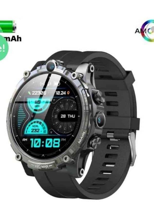 Smart Android Watch with Dual Cameras, SIM Port & Bluetooth 2