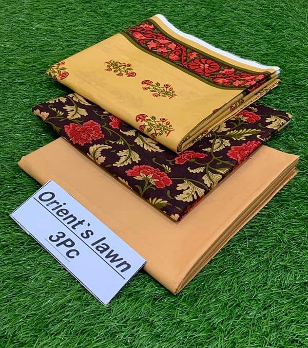 Fabric Lawn* BAREEZE  Fine  *Printed 3pc Collection* 1