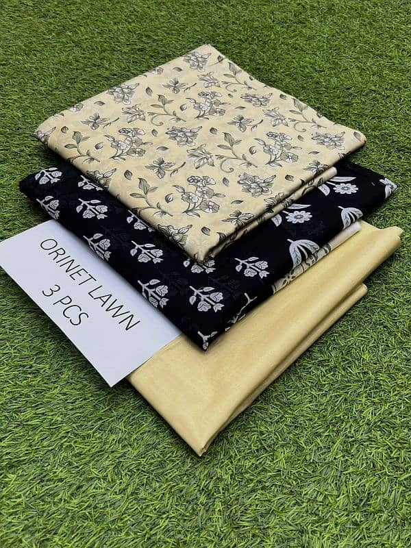 Fabric Lawn* BAREEZE  Fine  *Printed 3pc Collection* 4