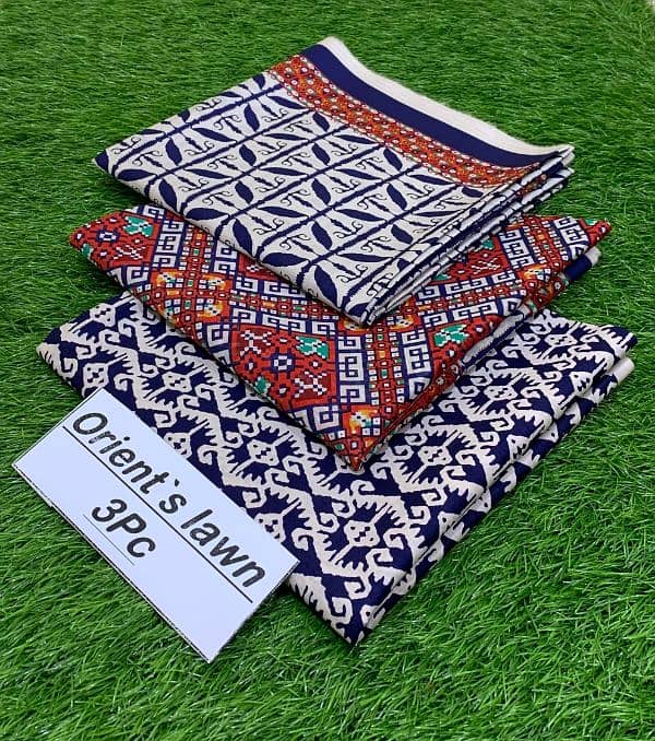 Fabric Lawn* BAREEZE  Fine  *Printed 3pc Collection* 7