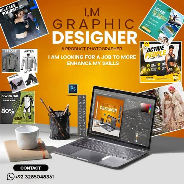 I,m Graphic Designer and product photographer,03285930771 0