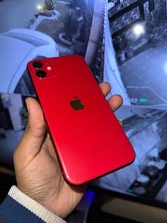 i phone 11 pta approved  128 gb  colour uniqe ha red