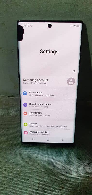 Samsung note 10plus 12 256 not fault pta ok exchange any mobile 7