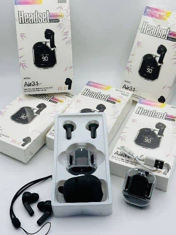 Air 31 earphones with pouch best quality available 1