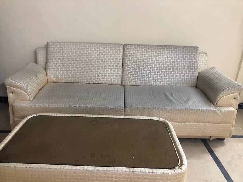 5 seater sofa set with Table 1