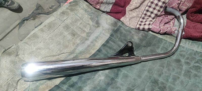 KHY Atlas Honda SC CG 125 Silencer Muffler Chrome 0