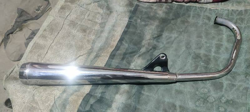 KHY Atlas Honda SC CG 125 Silencer Muffler Chrome 5