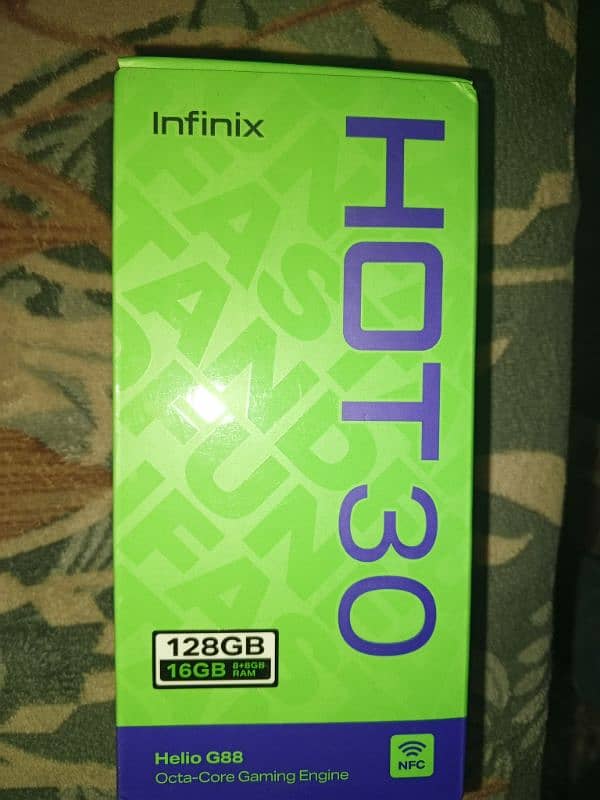 infinix hot 30 8+8 =128gb 6