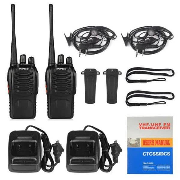 888s walkie talkies4.5w-2km rang pair high quality radio 5