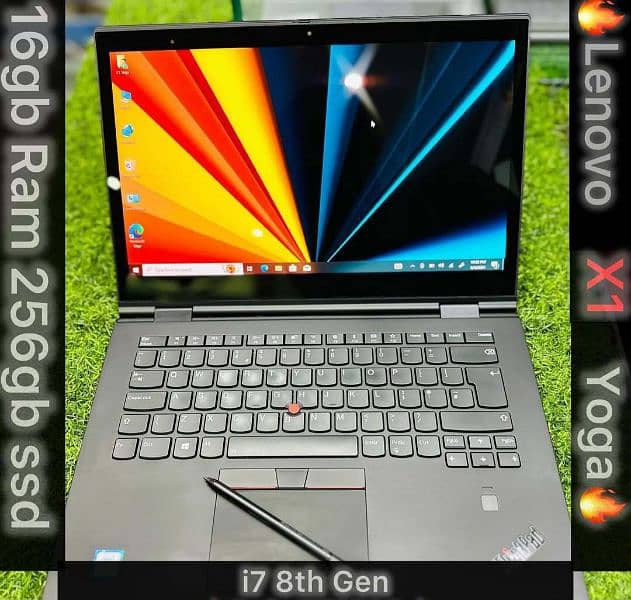 Lenovo X1 Yoga • i5 8th Gen • 2K Display • 8/256GB • 360 Rotate & Pen 1