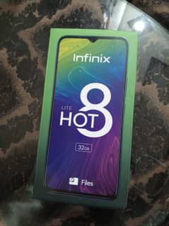 Infinix Hot 8 lite 2 32GB with box, handsfree, charger, PTA approved,