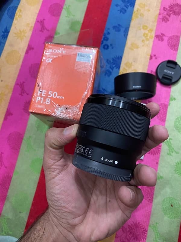 Sony FE 50mm 1.8 full frame Lens O3l7.4OO47O7 6