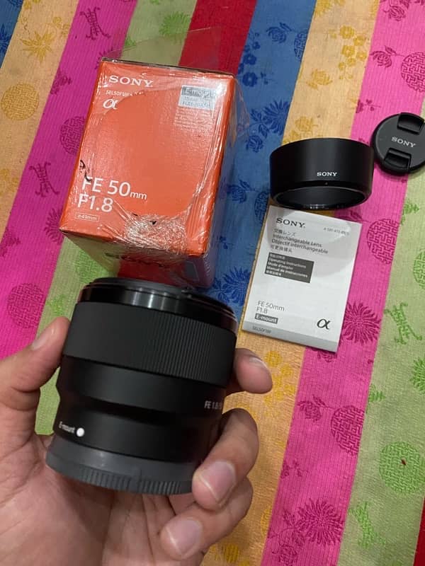 Sony FE 50mm 1.8 full frame Lens O3l7.4OO47O7 8