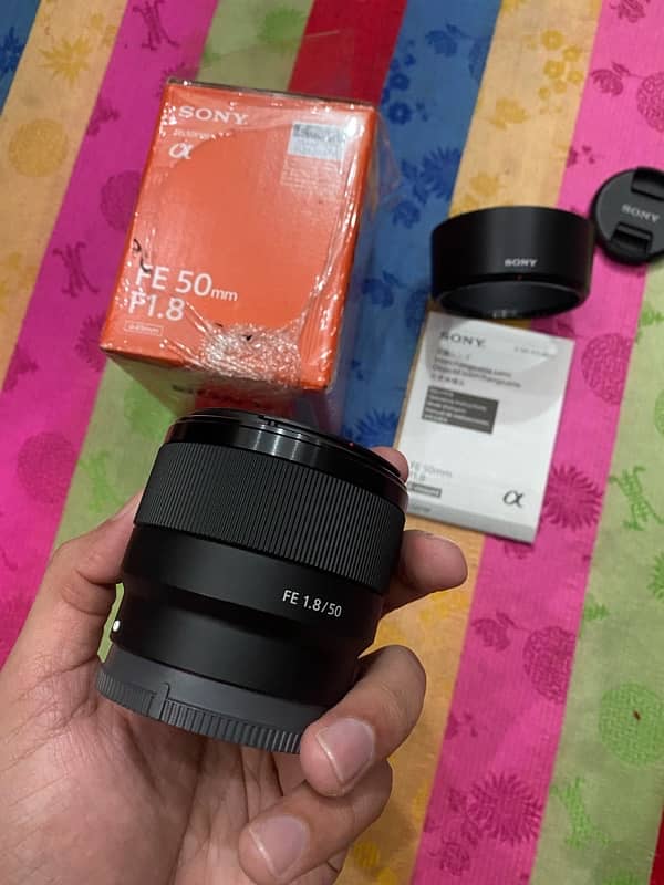 Sony FE 50mm 1.8 full frame Lens O3l7.4OO47O7 9