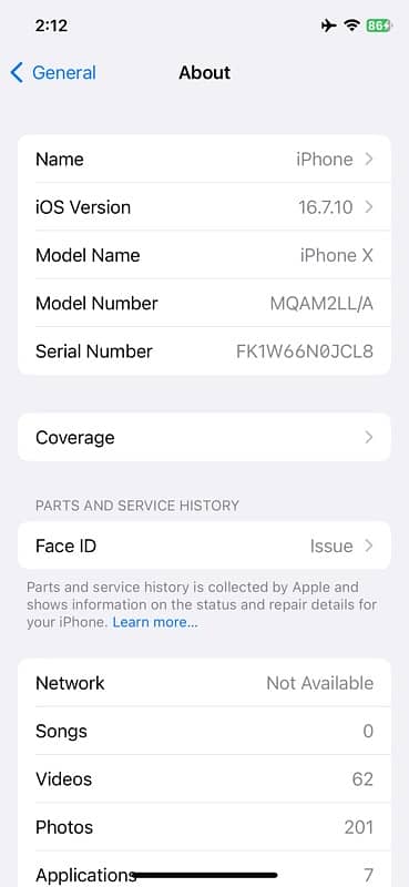 iPhone X 256GB Bypass 3