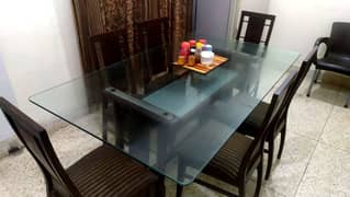 Dining table set with 6 chairs