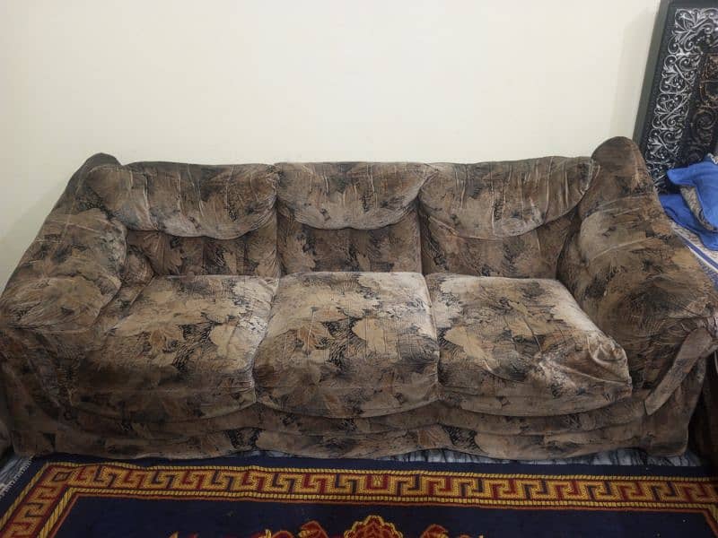 3 seater + 1 seater sofa set 4