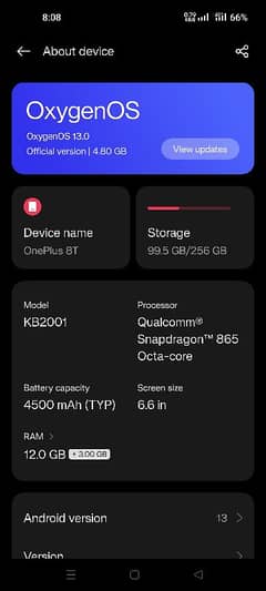 oneplus 8t convert file android 13 dual sim working