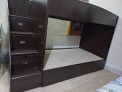 Bunk bed with 2 mattress