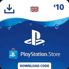 Play station gift card 10£