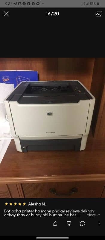 hp laser jet printer p2015 model all okay 0