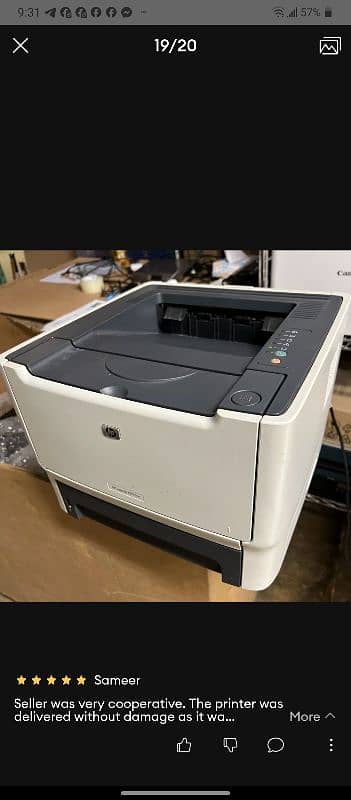 hp laser jet printer p2015 model all okay 1