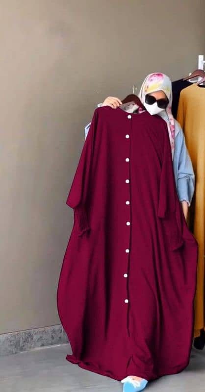 stylish maroon Georgette classic abaya with stoller 4