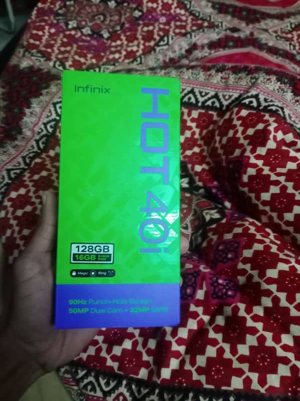 Infinix hot40i 16gb 128gb with box 6