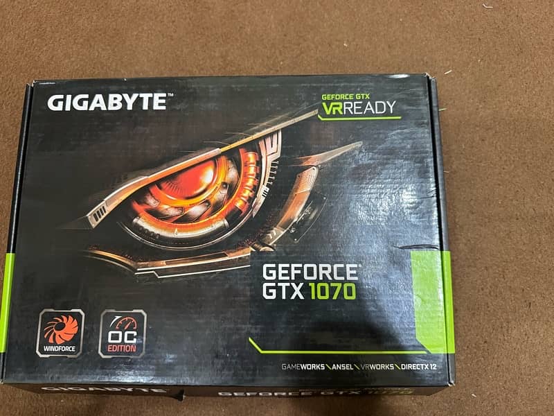 Gigabyte Nvidia Geforce GTX 1070 0