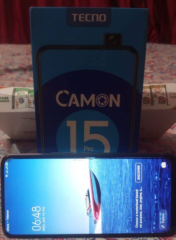 TECNO CAMON 15 PRO WITH BOX 2