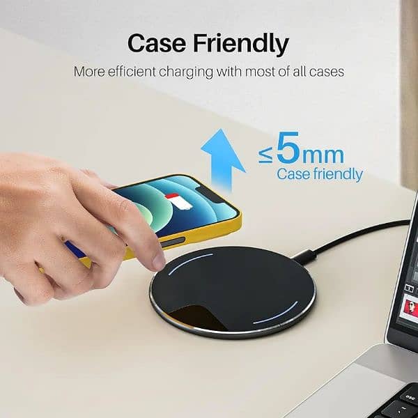 TOZO W1 (10W FAST) Ultra Thin Wireless Charger for Aviation Aluminum 4