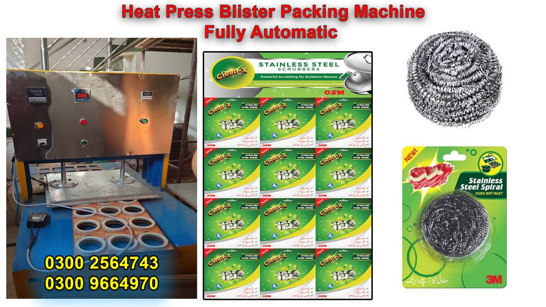 Heat Press Blister Packing Machine with RAW Material 1