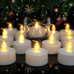 TEYNEWER FLAMELESS LED TEA CANDLES WITH REMOTE