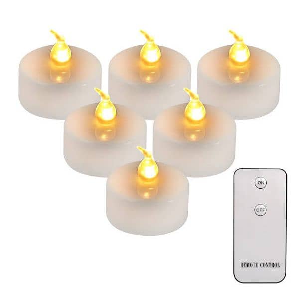 TEYNEWER FLAMELESS LED TEA CANDLES WITH REMOTE 1