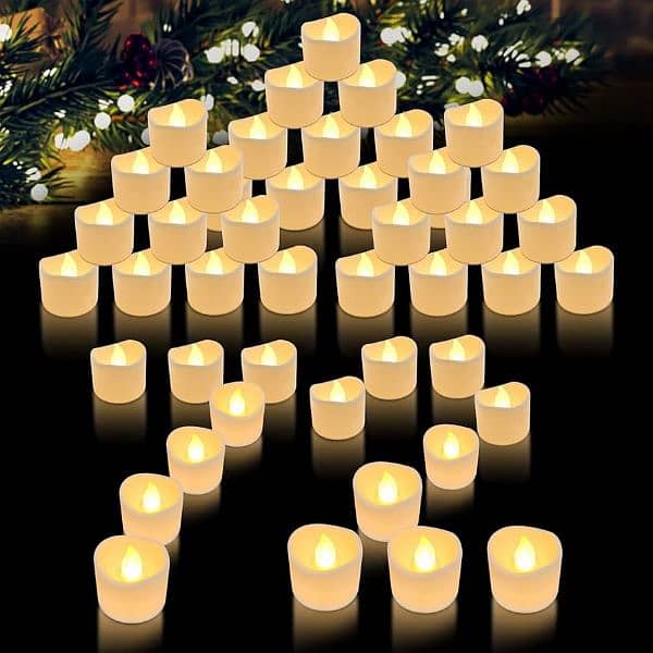 TEYNEWER FLAMELESS LED TEA CANDLES WITH REMOTE 2