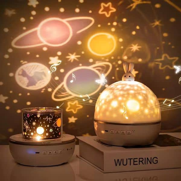 Moon Light Bunny Dream Projector Night Light Lamp 360 Degree 0