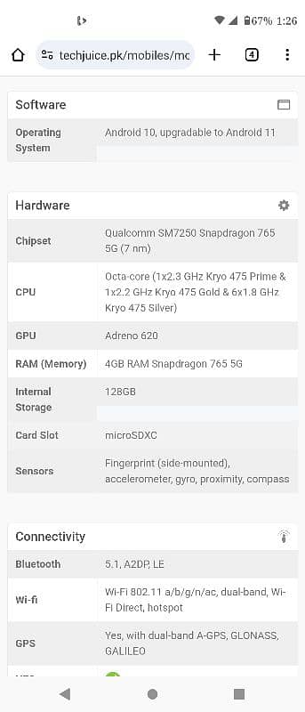 moto one 5g uw PTA approved 6