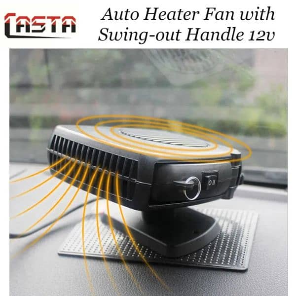 Portable 12V Car Heater Fan Auto Heating Fan 200W 12V - 2 in 1 2