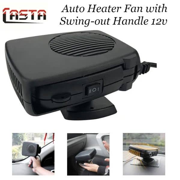 Portable 12V Car Heater Fan Auto Heating Fan 200W 12V - 2 in 1 3