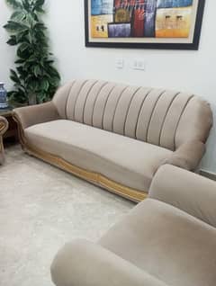 5 Seater Wooden Sofa