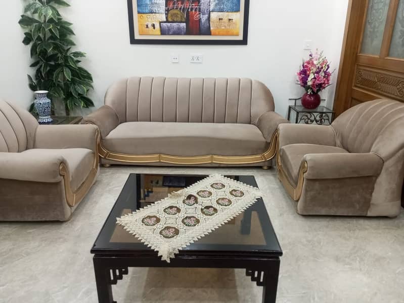 5 Seater Wooden Sofa 4