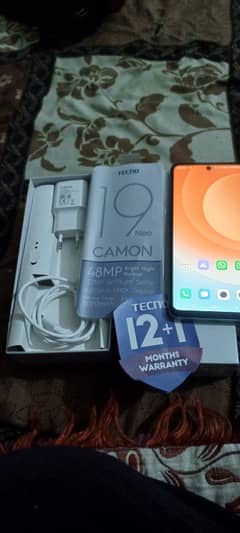 Tecno camon 19 neo 6gp ram 128 gp storge complet box